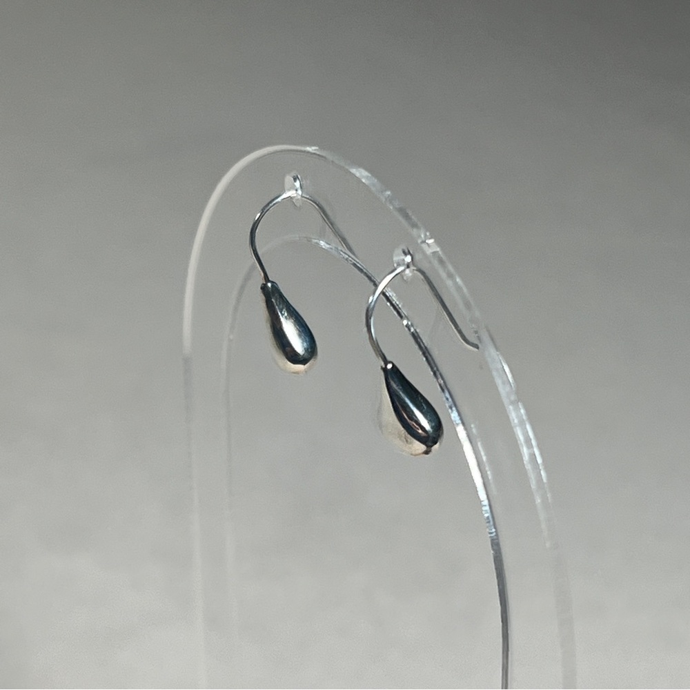 Silpada Sterling Silver Teardrop Dangle Earrings Classic 925 Modern French Hook - Picture 4 of 11